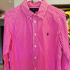Ralph Lauren button down - Pink and white striped